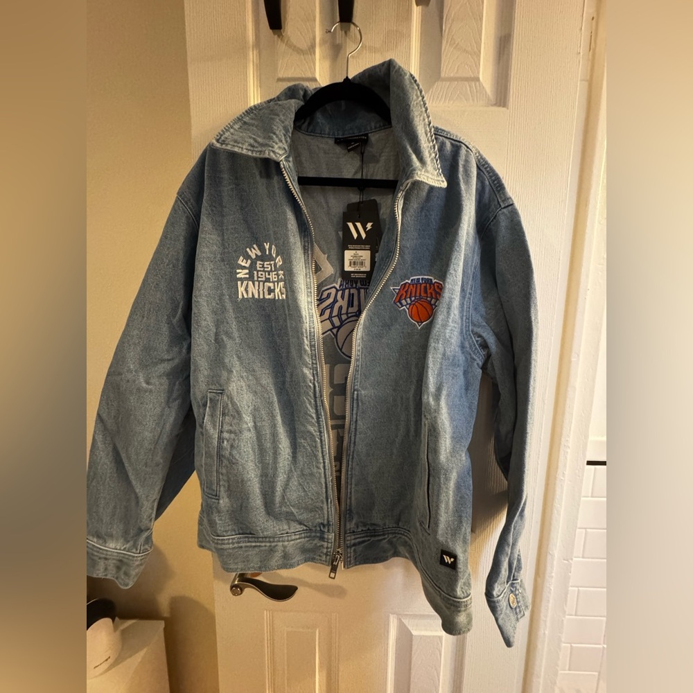 New York Knicks Denim Jacket - Blue